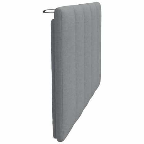 Hoofdbordkussen 90 cm stof lichtgrijs 5