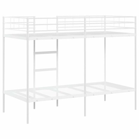 Stapelbed zonder matras 90x190 cm staal wit 7