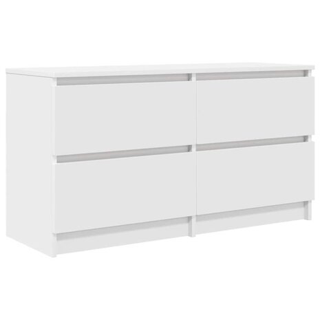 Tv-meubel 100x35x54 cm bewerkt hout wit 2