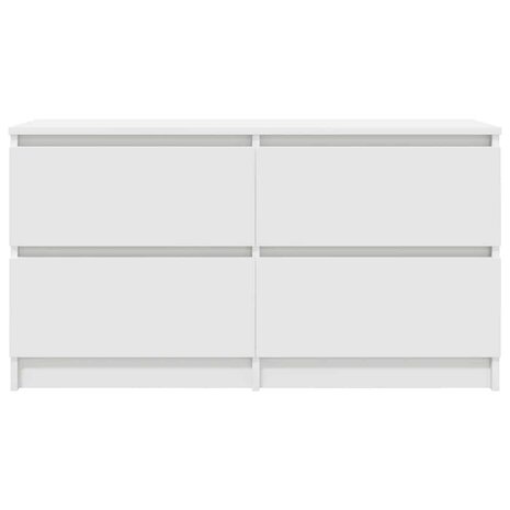 Tv-meubel 100x35x54 cm bewerkt hout wit 6