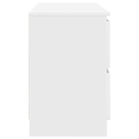Tv-meubel 100x35x54 cm bewerkt hout wit 7