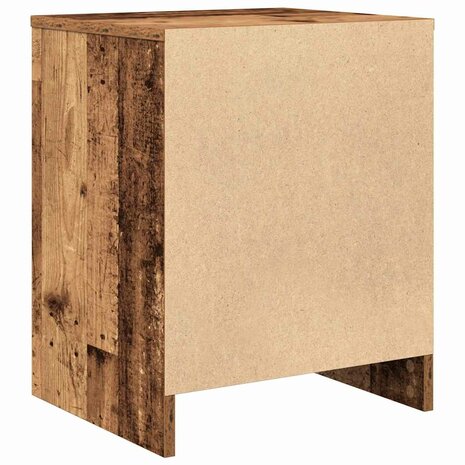 Nachtkastje met lade 40x34x50 cm oud houtkleurig 7
