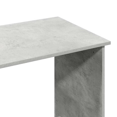 Bureau 80x40x75 cm bewerkt hout betongrijs 7