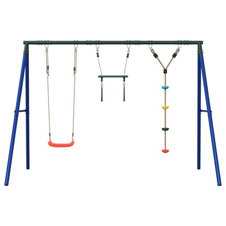Schommelset met schommel, trapeze en klimtouw met schijven 3