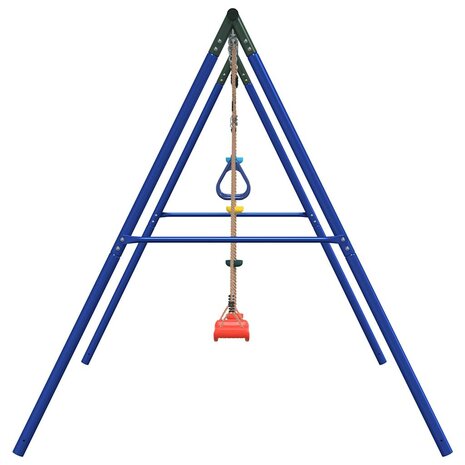 Schommelset met schommel, trapeze en klimtouw met schijven 4