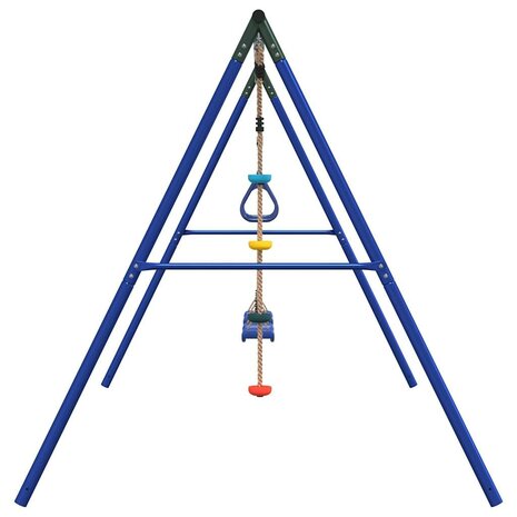 Schommelset met schommels, trapeze en klimschommel met schijven 4
