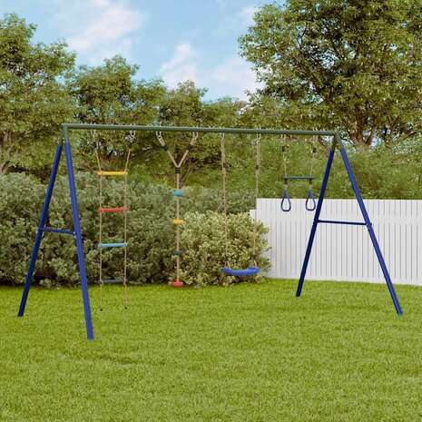 Schommelset met schommel, trapeze, ladder en klimtouw 1