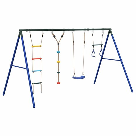 Schommelset met schommel, trapeze, ladder en klimtouw 2