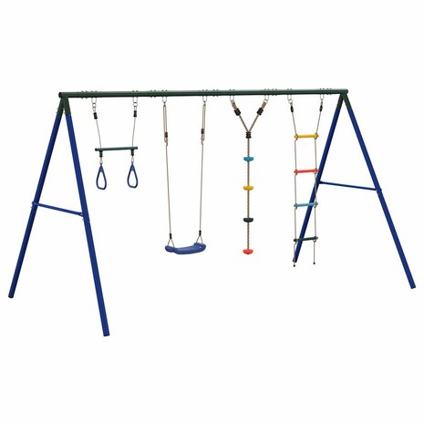 Schommelset met schommel, trapeze, ladder en klimtouw 5
