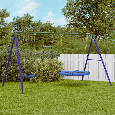 Schommelset met schommel, trapeze en schotelschommel 1