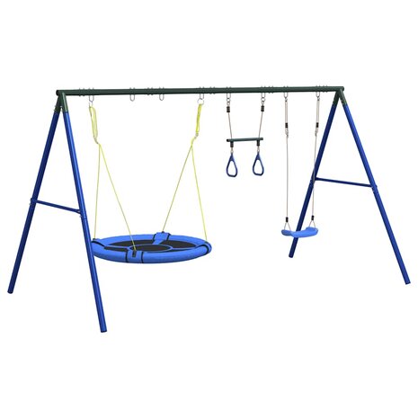 Schommelset met schommel, trapeze en schotelschommel 5