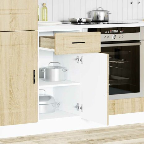 Keuken onderkast "Porto" bewerkt hout sonoma eikenkleurig 3