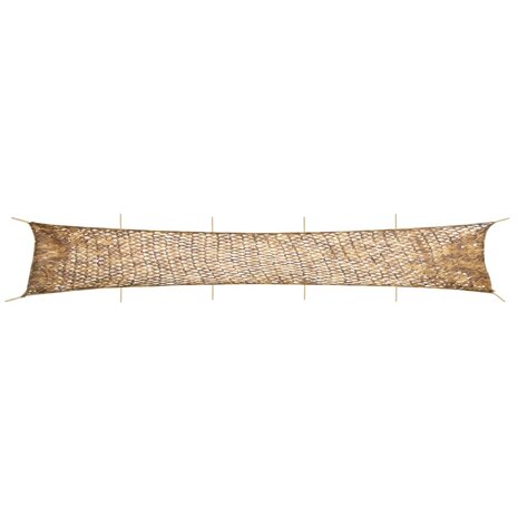 Camouflagenet met opbergzak 1038x137 cm zandkleurig 1