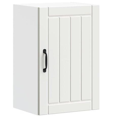 Keukenwandkast Lucca bewerkt hout wit 2