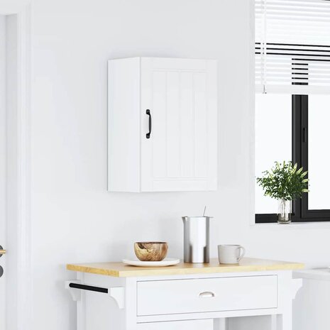 Keukenwandkast Lucca bewerkt hout wit 3