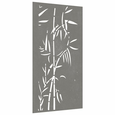 Wanddecoratie tuin bamboe-ontwerp 105x55 cm cortenstaal 3