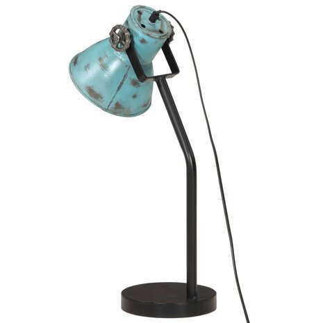 Bureaulamp 25 W E27 17x17x60 cm verweerd blauw 5
