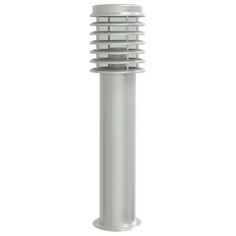 Buitenvloerlamp 60 cm roestvrijstaal zilverkleurig 2