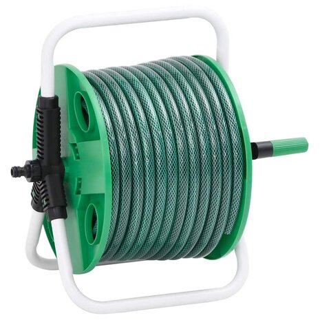 Slanghaspel met slangkoppelset 0,75" 20 m vrijstaand PVC groen 1