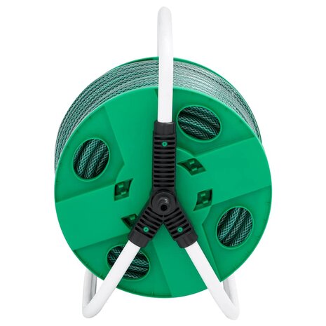 Slanghaspel met slangkoppelset 0,75" 20 m vrijstaand PVC groen 3