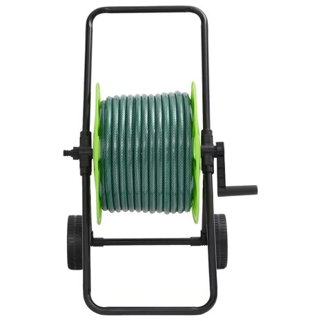 Slanghaspelkar en slangkoppelset 0,75" staand 20 m PVC groen 2
