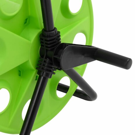 Slanghaspel voor 45 m 1/2" slang vrijstaand staal groen 6