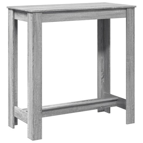 Bartafel 102x50x103,5 cm bewerkt hout grijs sonoma eikenkleurig 2