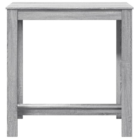 Bartafel 102x50x103,5 cm bewerkt hout grijs sonoma eikenkleurig 4