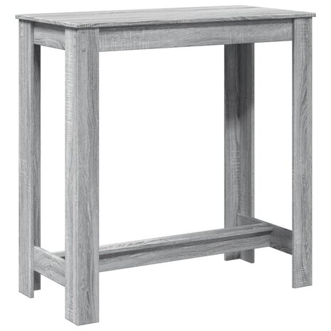 Bartafel 102x50x103,5 cm bewerkt hout grijs sonoma eikenkleurig 6