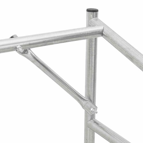 Haardhoutrek met regenhoes 150x40x200 cm gegalvaniseerd staal 9