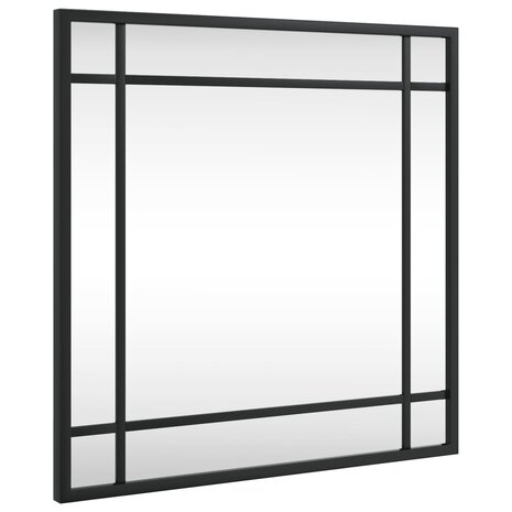 Wandspiegel vierkant 40x40 cm ijzer zwart 2