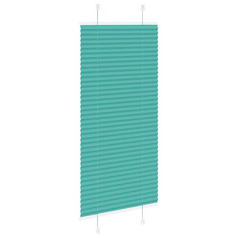 Plissé rolgordijn 60x150 cm stofbreedte 59,4 cm petrol groen 4