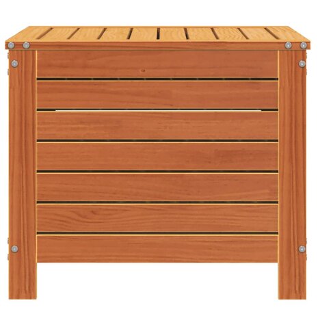Tuinvoetenbank 62x63,5x53,5 cm massief grenenhout wasbruin 5