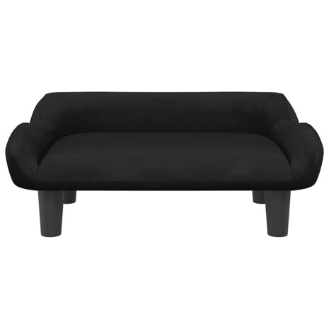Hondenmand 70x40x24 cm fluweel zwart 3
