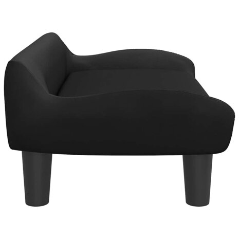 Hondenmand 70x40x24 cm fluweel zwart 4
