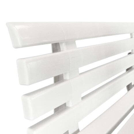 Tuinbank 145,5 cm kunststof wit 5