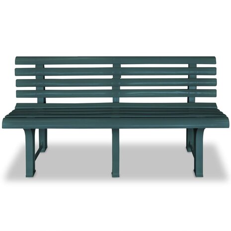 Tuinbank 145,5 cm kunststof groen 2