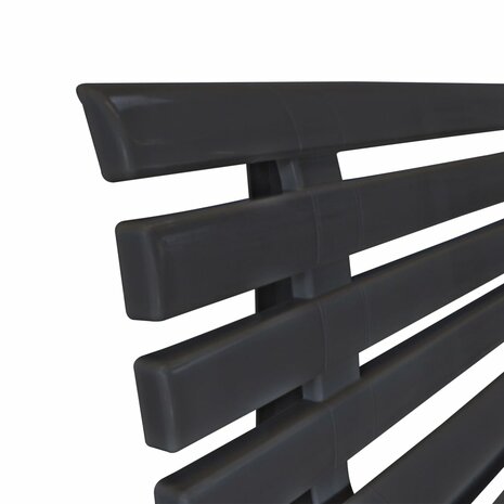 Tuinbank 145,5 cm kunststof antraciet 5