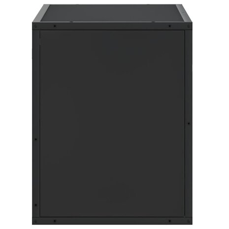 Tv-meubel 60x31x39,5 cm bewerkt hout en metaal zwart 5