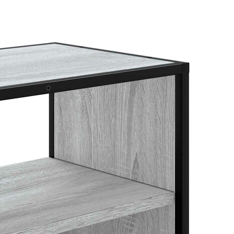 Tv-meubel 60x31x39,5 cm bewerkt hout metaal grijs sonoma eiken 7