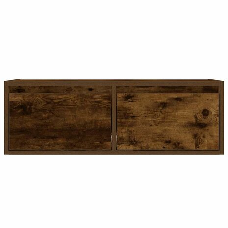 Tv-meubel LED-verlichting 75x35,5x25 cm gerookt eikenkleurig 7