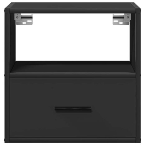 Nachtkastje wandgemonteerd 40x31x39,5 cm zwart 6