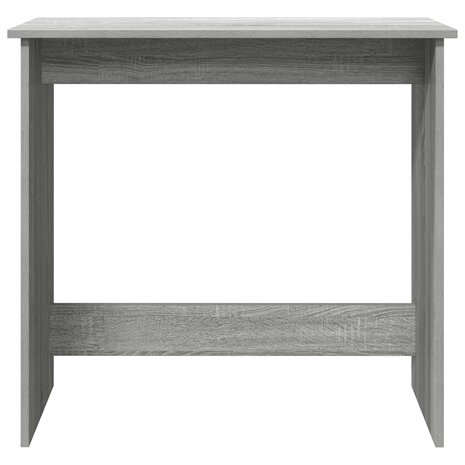 Bureau 80x40x75 cm bewerkt hout grijs sonoma eikenkleurig 4