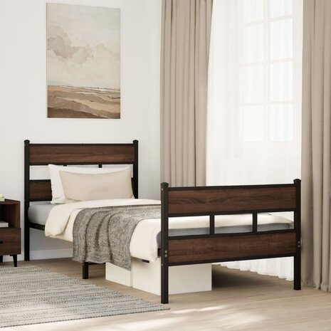 Bedframe met hoofdbord en voetbord zonder matras 80x200 cm 1