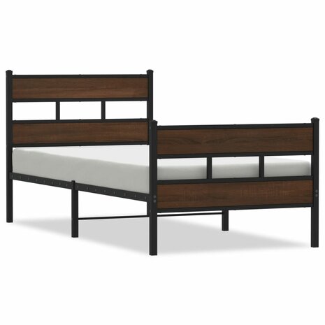 Bedframe met hoofdbord en voetbord zonder matras 80x200 cm 2