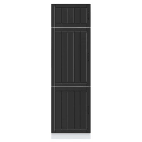 Keukenkast Lucca bewerkt hout zwart 3