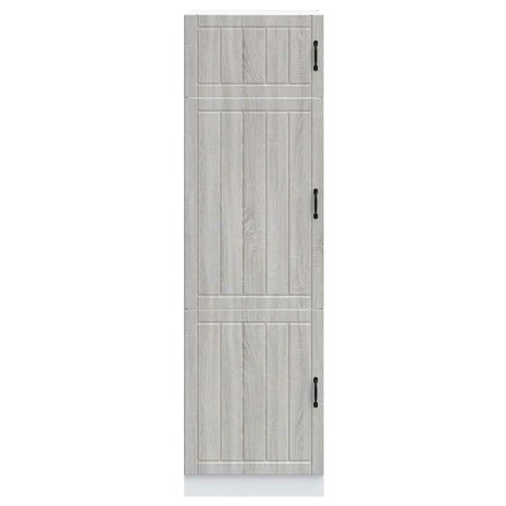 Keukenkast Lucca bewerkt hout grijs sonoma eiken 3