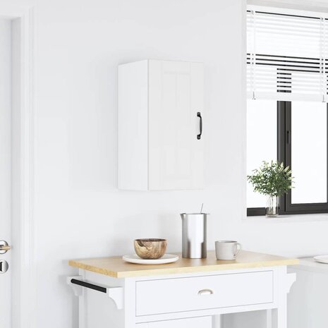 Keukenwandkast Lucca bewerkt hout wit 2