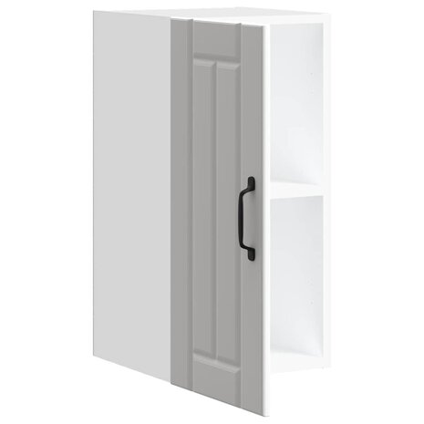 Keukenwandkast Lucca bewerkt hout wit 5