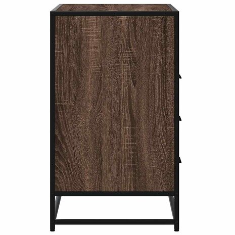 Ladekast 70x41x70 cm bewerkt hout bruin eikenkleur 6
